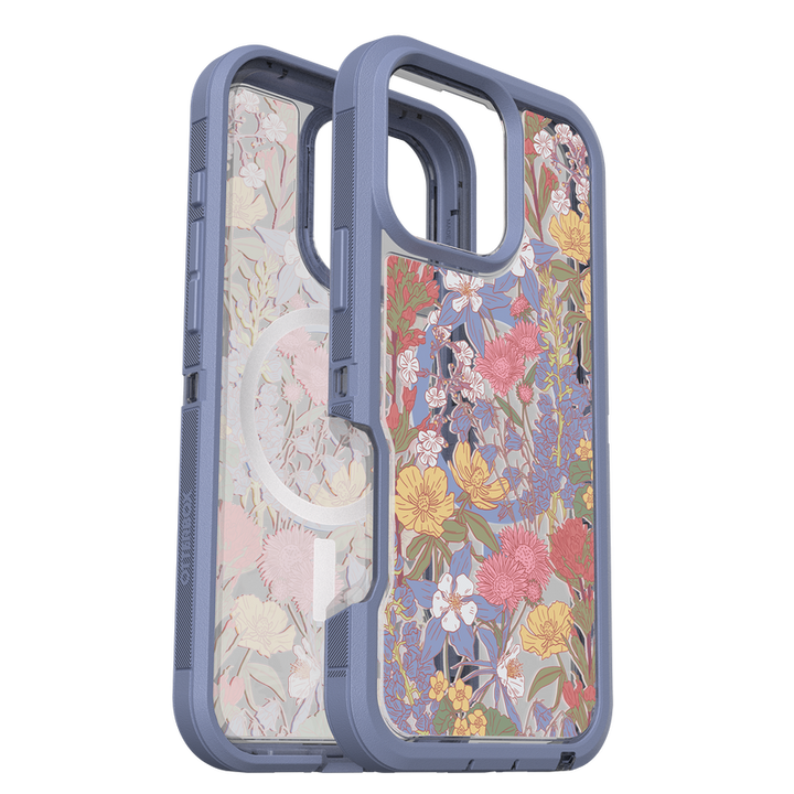 ////  OtterBox | Defender XT Pro w/ MagSafe Series Case iPhone 16 Pro Max - Clear Purple Wildflowers | 77-96100