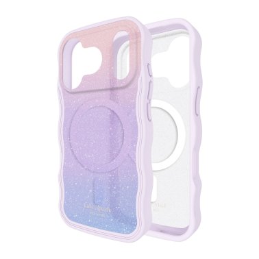 Kate Spade | Wavy MagSafe iPhone 17 Pro Case - Opal Glitter | KS057330