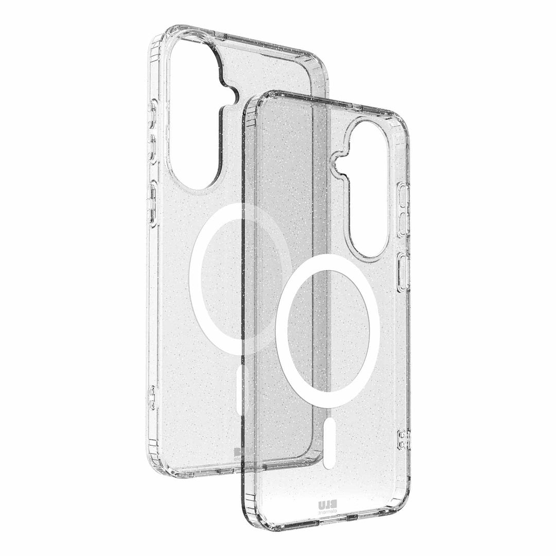 Blu Element | Dropzone Rugged Case w/Magnets for Samsung Galaxy S26 FE/Galaxy S25 FE - Glitter Clear | BECK26SDZGL1