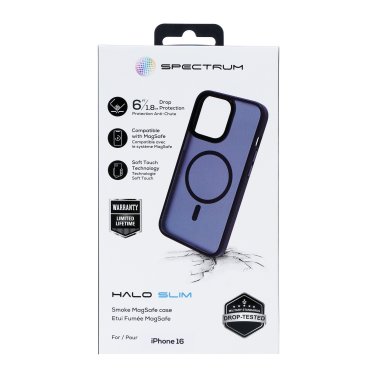 SPECTRUM | Halo Slim MagSafe Case iPhone 16 - Blue Smoke | 15-13526