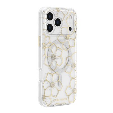 Case-Mate | Floral Gems MagSafe Case iPhone 18 Pro/17 Pro  - Gold | CM061008