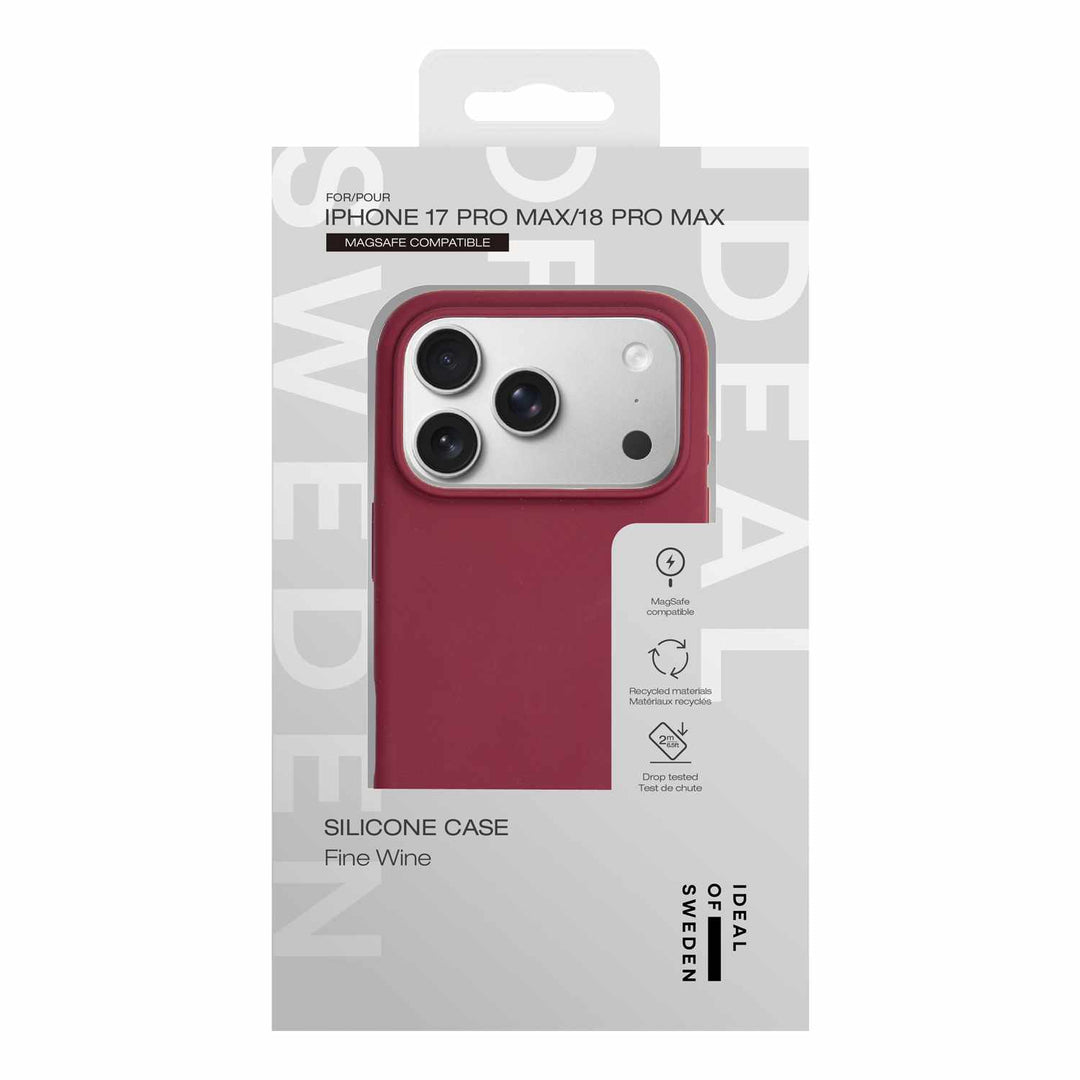 Ideal of Sweden | Silicone MagSafe Case iPhone 18 Pro Max /17 Pro Max -  Fine Wine | IDSICMSI2667P638