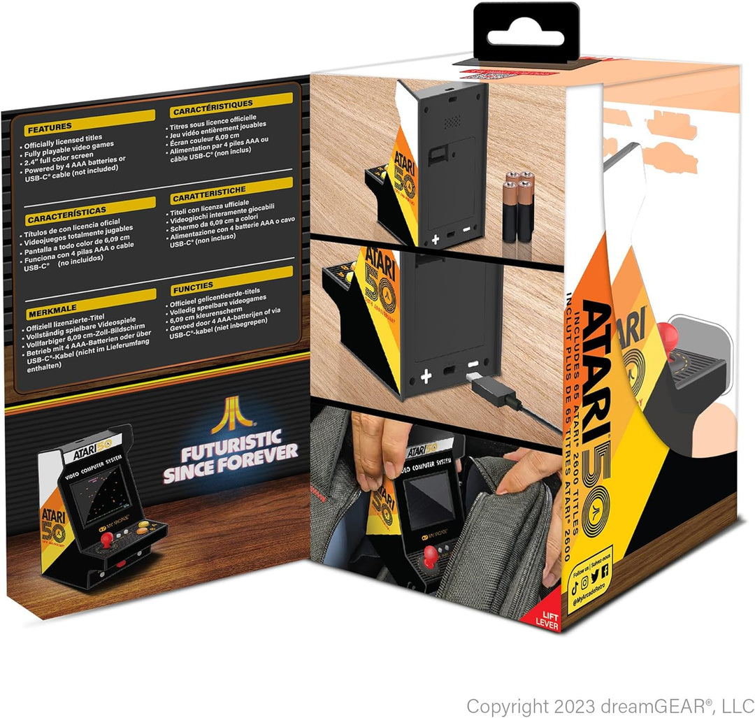 My Arcade | Atari Nano Player Pro Collectible Retro 75 Games in 1 4.8" Fully playable Video Game Collectible