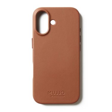 Mujjo | Full Leather w/MagSafe iPhone 17 Case - Tan | MUJJO-CL-060-TN