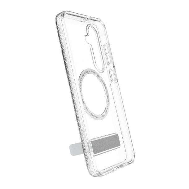 ZAGG | Graphene Crystal Palace Snap Samsung Galaxy S25 FE Kickstand Case - Clear | 702320695