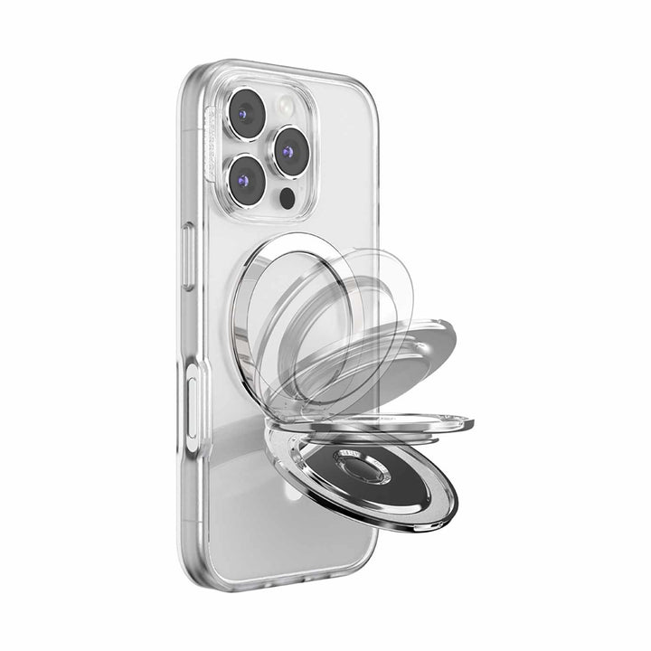PopSockets | PopGrip Kick Out for MagSafe Round with Adapter Radial - Silver | 807695