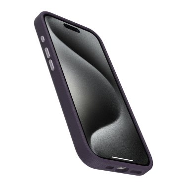 Otterbox | Symmetry Cactus Leather w/MagSafe case iPhone 15 Pro - Purple (Plum Luxe) | 15-12619