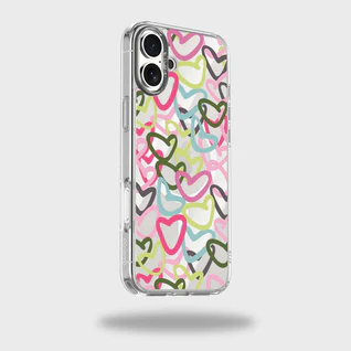 Caseco | Clear Design Case with MagSafe for iPhone 16 - Graffiti  | BM24C8-00BI