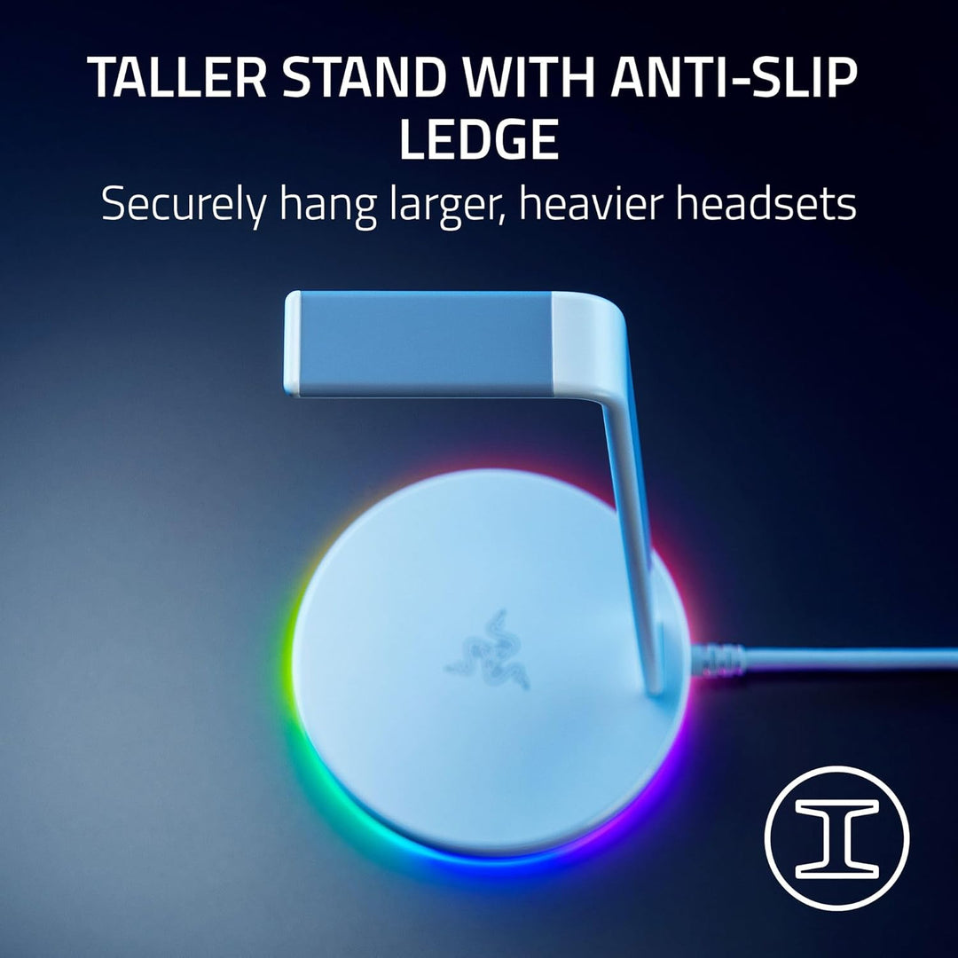 Razer Renewed | Base Station V2 Chroma Headphone Headset Stand Holder - Chroma RGB Lighting  | RC21-01510100-R3UR | 60 DAYS WARRANTY