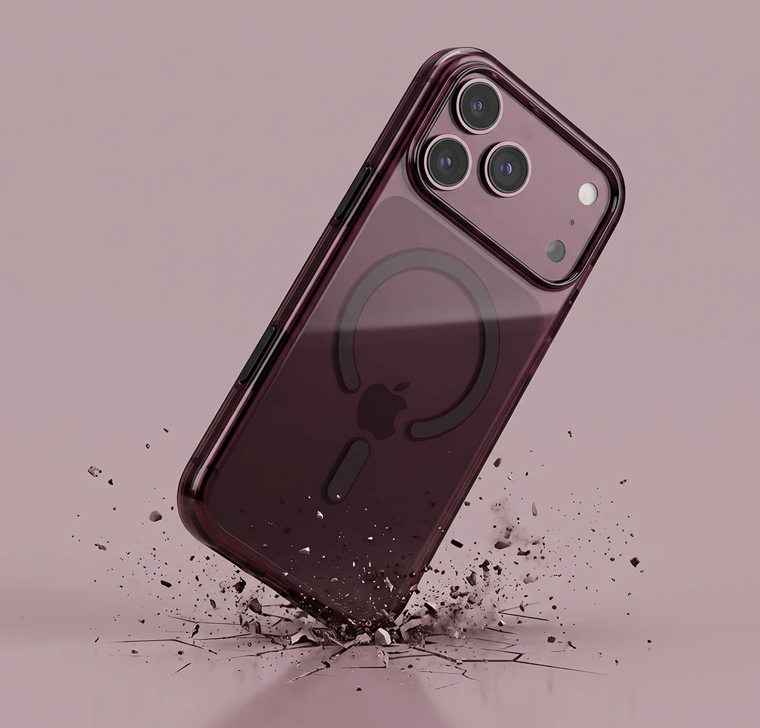 LOGiiX | Vibrance Crystal Shield for iPhone 18 Pro Max/17 Pro Max - Dark Cherry | LGX-14165