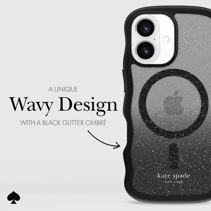 Kate Spade | Wavy MagSafe Case iPhone 16 - Nightfall | 15-13248