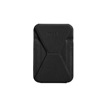 MOFT | Trackable Magnetic MagSafe Wallet Stand - Jet Black | MS007MF-1-ME-JTBK