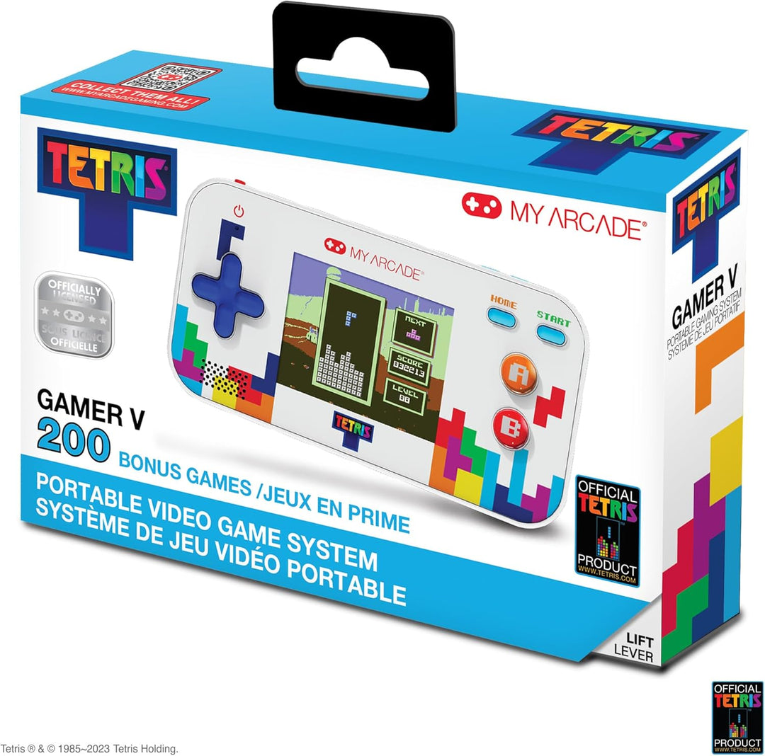 My Arcade | Tetris Gamer V: Officially Licensed Portable Handheld Console with 201 Games, 2.5" Full Color Screen, Pocket Size, Retro |