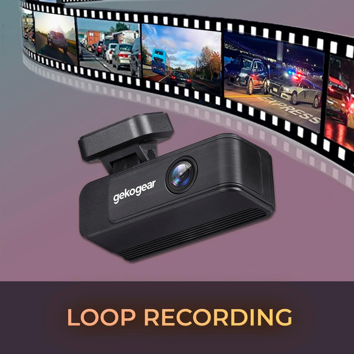 GekoGear | Orbit D410 4K/1K Dual Front and Rear View Dash Cam with APP and GPS Logging | Orbit D410