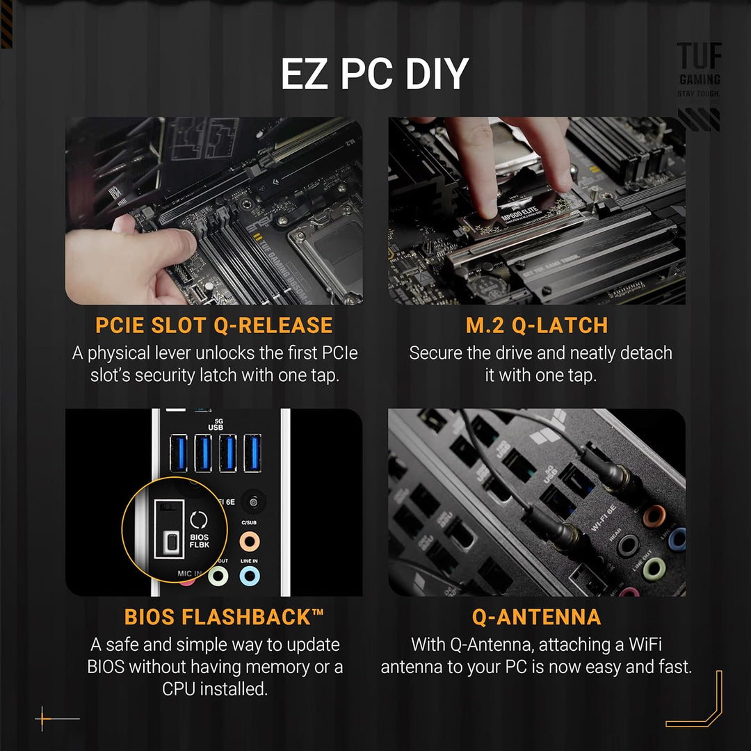 ASUS | Motherboard B850 AM5 192GB DDR5 M-ATX | TUF GAMING B850M-PLUS WIFI