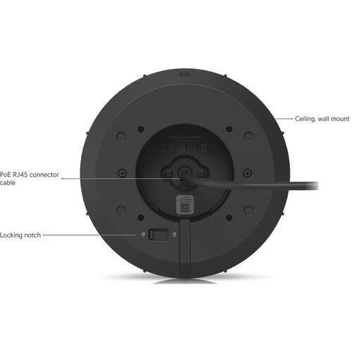 Ubiquiti | UniFi Protect AI UHD 4K Outdoor Network Turret Camera with Night Vision - Black | UVC-AI-TURRET-B