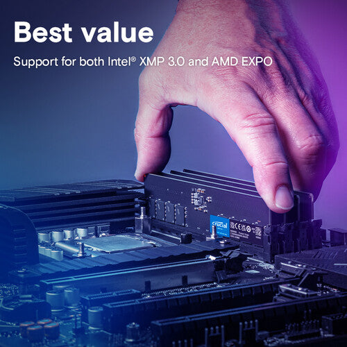 Crucial | 16GB Desktop DDR5 5600 MHz UDIMM Memory Module | CT16G56C46U5