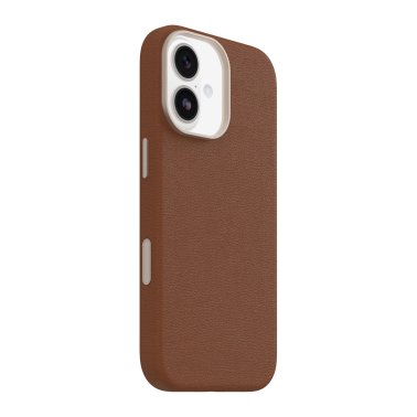 OtterBox | Symmetry Cactus Leather w/MagSafe iPhone 17 + Camera Control Case - Desert Saddle | 77-99016