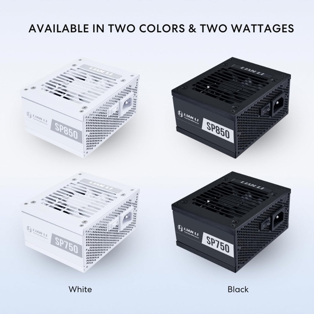 Lian-Li | Power Supply SP850G.B 850W APFC 80+ GOLD Full modular SFX - Black | SP850G.B
