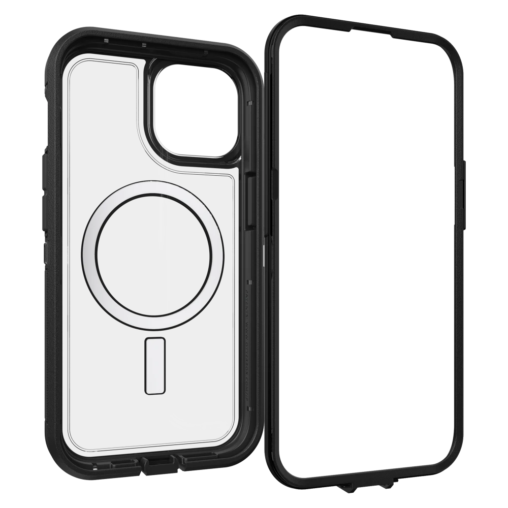 Otterbox | Defender Pro XT Clear w/ MagSafe Series Case iPhone 16e /15 /14 /13 - Black - Dark Side | 77-98196