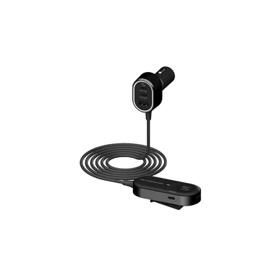 Scosche | Dual Hub Car Charger 100w - Black | SC-CPD100EX-SP