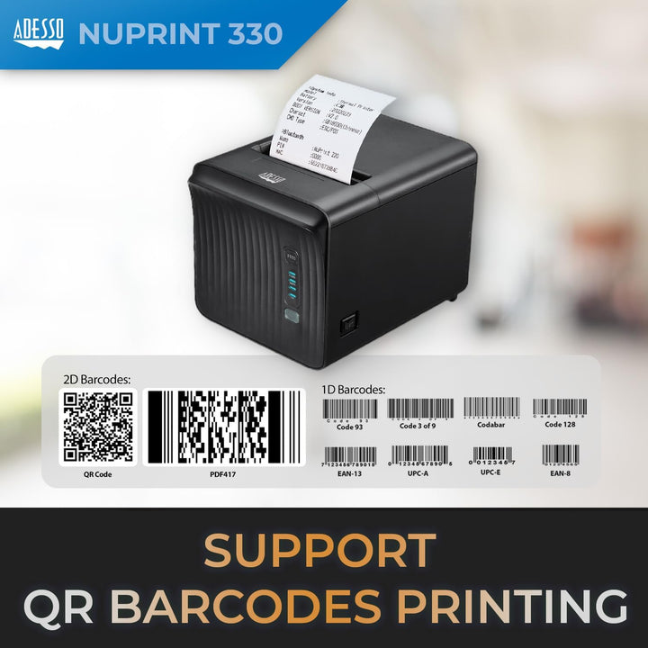 Adesso | Network Interface Thermal Receipt Printer | NUPRINT330