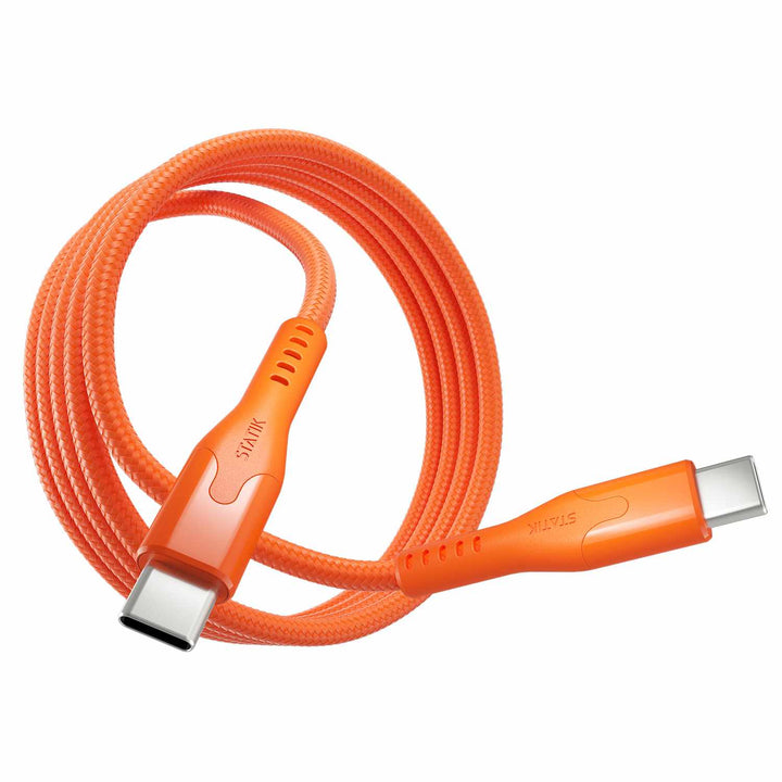 Statik | MagStack Pro Charge/Sync Magnetic Cable USB-C to USB-C 3.3ft 100W - Orange | PUP05503FTCCORGCA