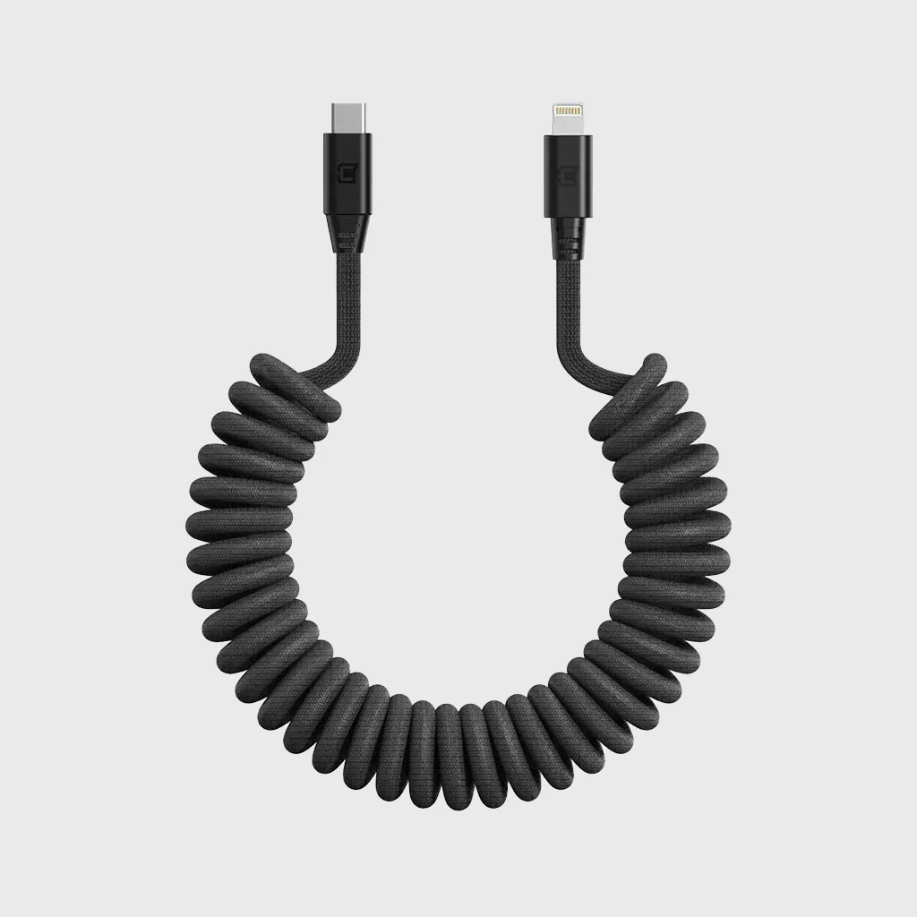 Caseco | Road Ready Coil Cord (USB-C to Lightning) | C0520-40