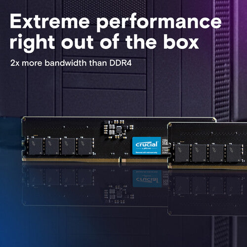 Crucial | 16GB Desktop DDR5 5600 MHz UDIMM Memory Module | CT16G56C46U5