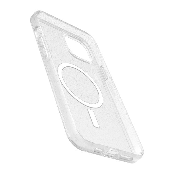 Otterbox | Symmetry w/ MagSafe Clear Series Case iPhone 15/14 Plus - Clear/Silver Flake (Stardust) | 15-11611