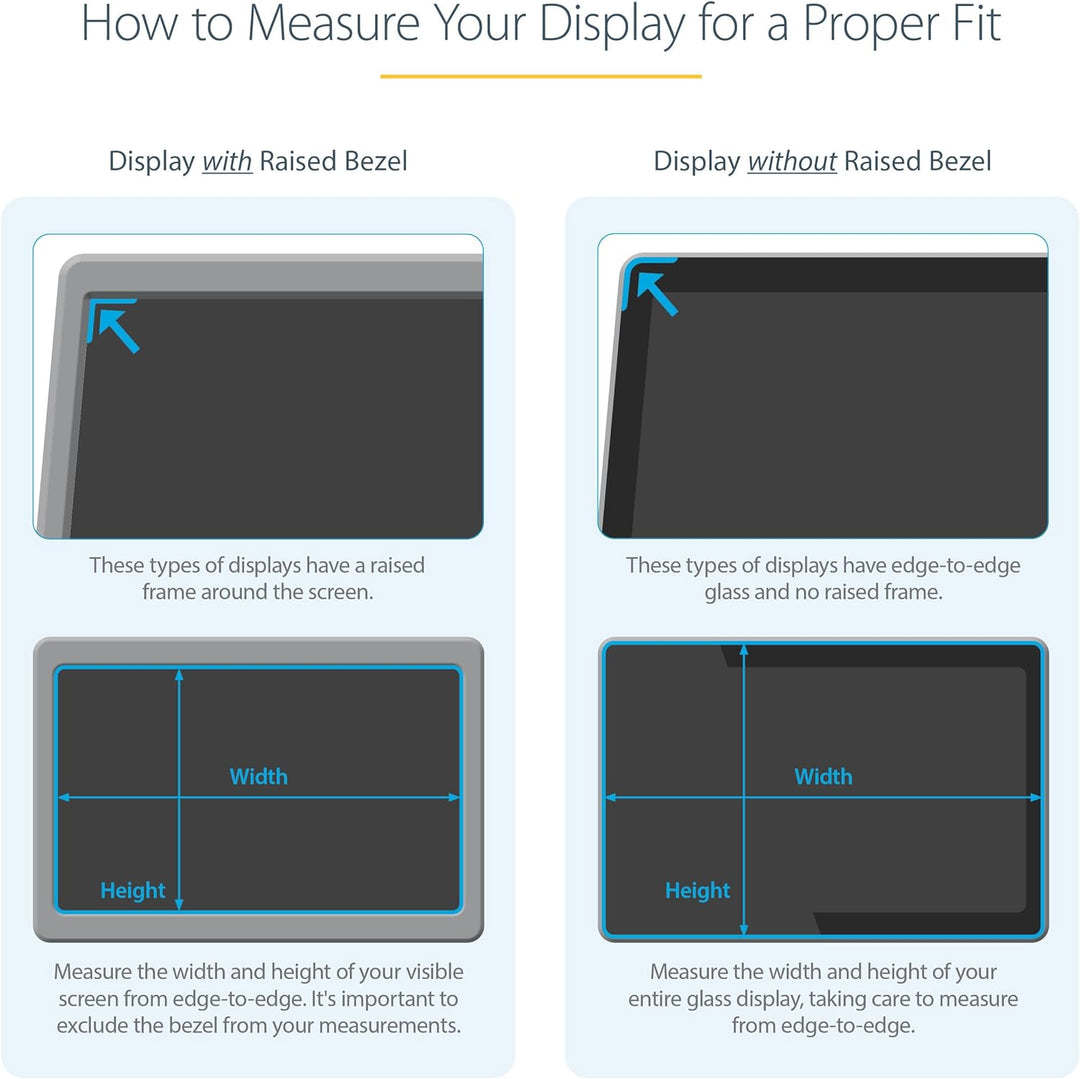 StarTech | Monitor Privacy Screen for 34" Ultrawide Display 21:9 Widescreen Computer Screen Security Filter | PRIVSCNMON34W