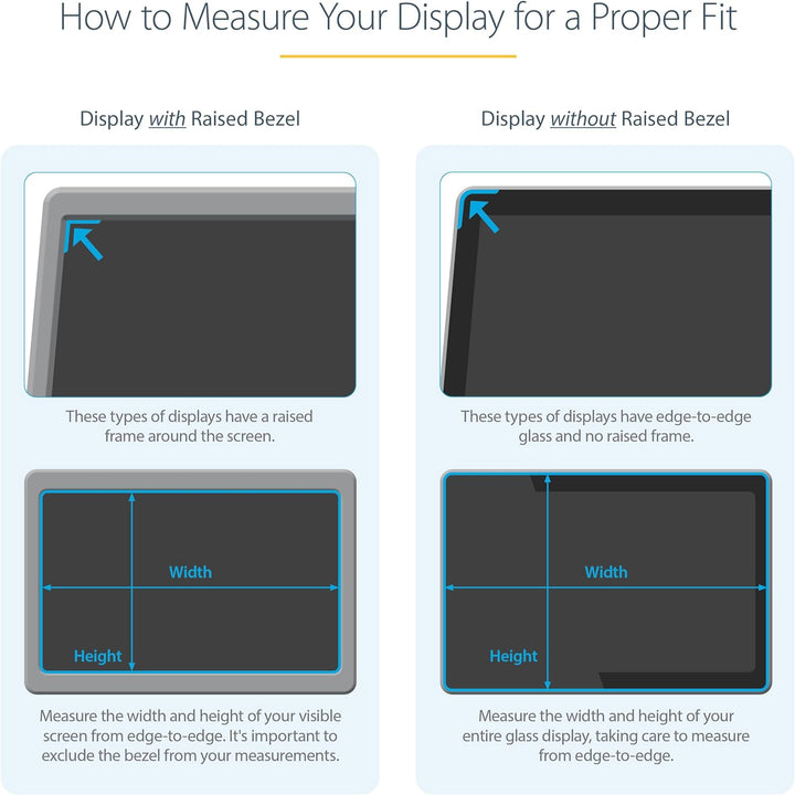 StarTech | Monitor Privacy Screen for 34" Ultrawide Display 21:9 Widescreen Computer Screen Security Filter | PRIVSCNMON34W