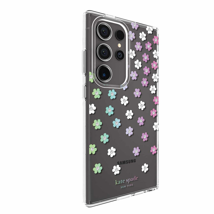 Kate Spade NY | Protective Hardshell Case Samsung Galaxy S24 Ultra - Scattered Flowers | 15-12351