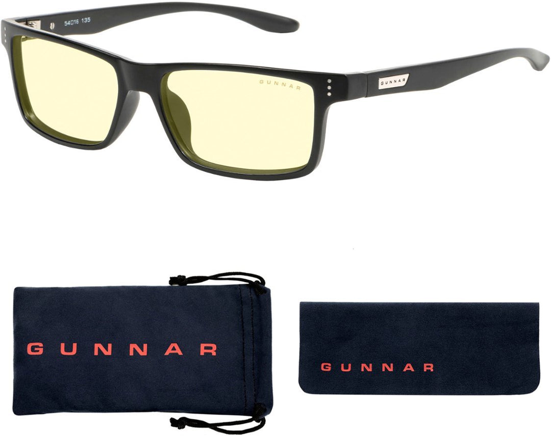 Gunnar | Optiks Vertex Blue Light Glasses, Black Frame | VER-00101