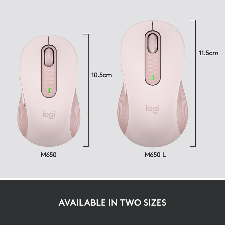 Logitech | M650 Signature Series Mouse - Rose | 910-006251