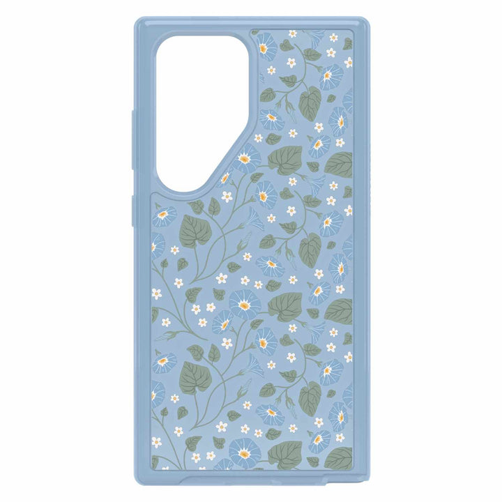Otterbox | Symmetry Series Case Samsung Galaxy S24 Ultra - Clear/Blue (Dawn Floral) | 77-94613