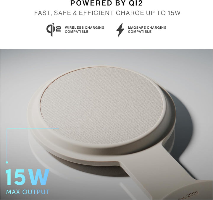 Native Union | Voyage 2-in-1 Wireless Charging Pad Qi2 Certified - Sand | VOY-2IN1-WL-SAN