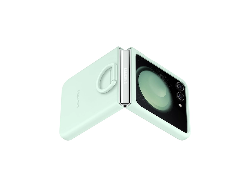 Samsung | OEM Galaxy Z Flip 5 Silicone Case w/Ring - Mint | 120-7616