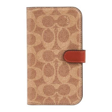 Coach | Folio Signature C Case iPhone 15 Pro - Tan | 15-12447
