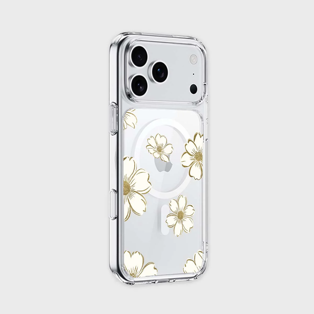 Caseco | Gold Floral iPhone 17 Pro Case | ED24E7-GD