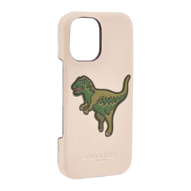 Coach | Leather Slim Wrap Case iPhone 16 - Ivory Rexy | 15-13364