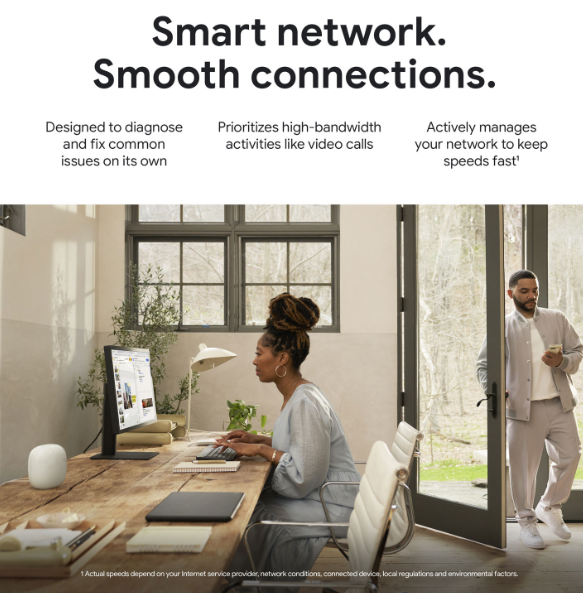 Google | Nest Wifi Pro Wi-Fi 6E Router Wireless Mesh - Snow | GA03030-CA