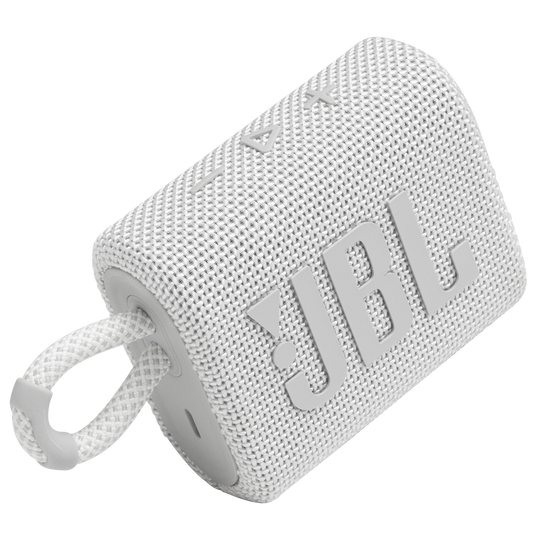 JBL | Go 3 Waterproof Bluetooth Wireless Speaker  - White | JBLGO3WHTAM