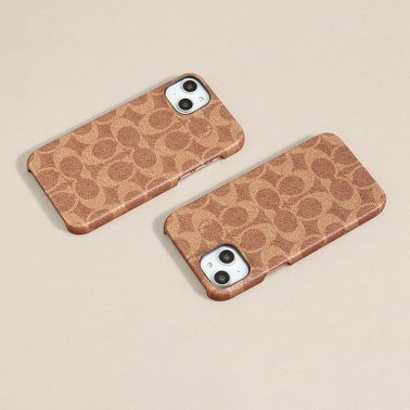 Coach | Slim Wrap Signature C Case iPhone 15/14/13 - Tan | 15