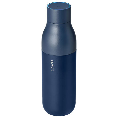 Larq | PureVis 740ml (25 oz.) Insulated Stainless Steel Water Bottle with Self-Cleaning Mode - Monaco Blue | BDMB074A