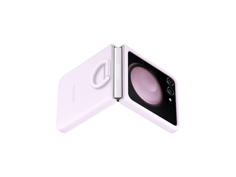 Samsung | OEM Galaxy Z Flip 5 Silicone Case w/Ring - Lavendar | 120-7617