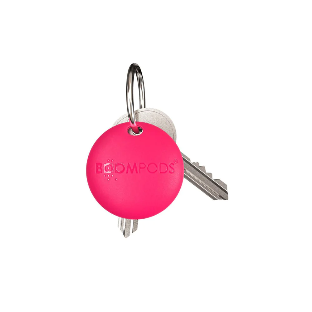 BoomPods | BoomTags Item Tracker (iOS Find My App Only)  - Pink | BP-TAGPIN