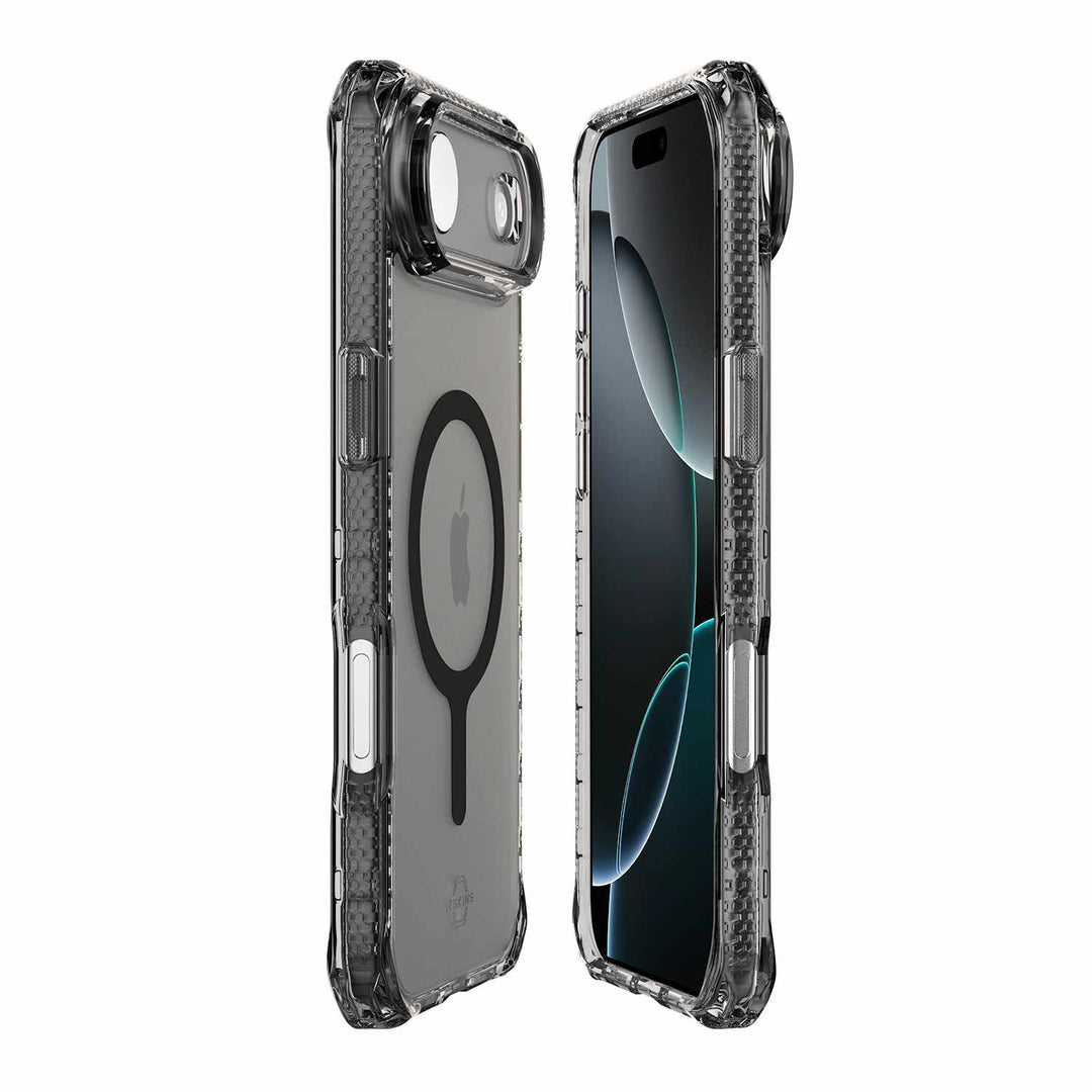 ITSKINS | Hybrid_R Vapor MagSafe iPhone 17 Air Case - Smoke | AP7RHBVARSMOK