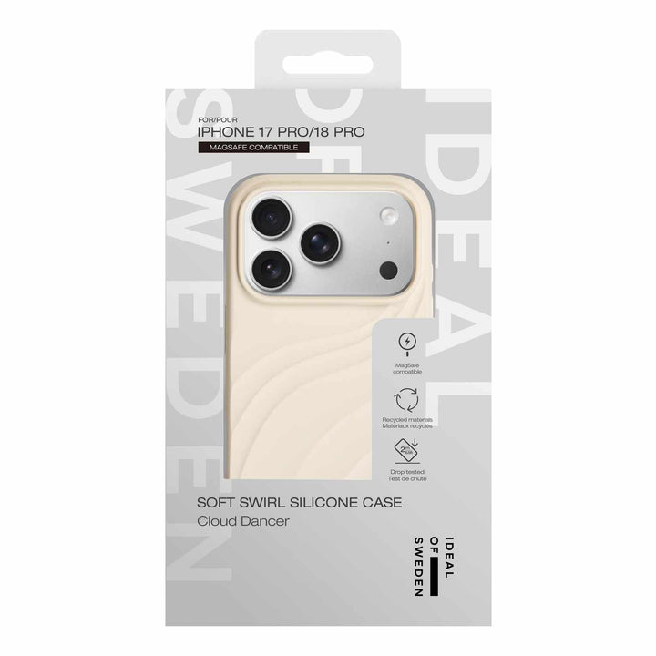 Ideal of Sweden | Soft Swirl MagSafe Case iPhone 18 Pro /17 Pro -  Cloud Dancer | IDSSCMSI2661P608