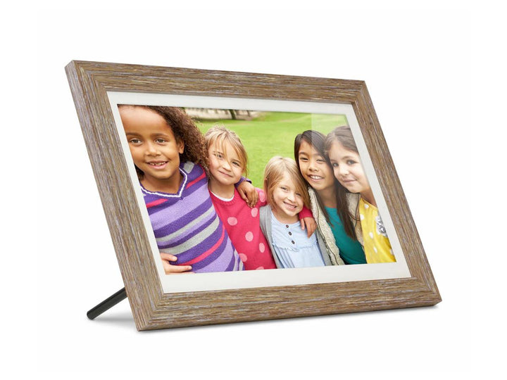 Aluratek | Wi-Fi Digital Photo Frame  10"  - 16GB - Brown | ASHDPF10F